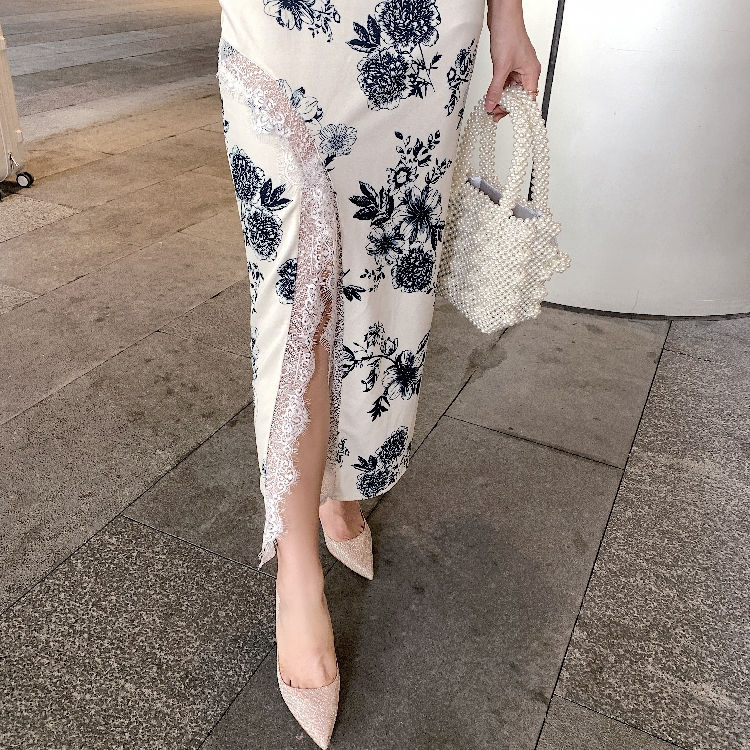 Thumbnail: VW-DES2019-205 Qi Pao Qipao Long Dress Press Body