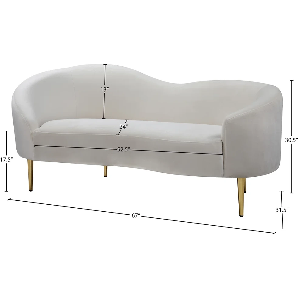 Thumbnail: Loveseat Ivory