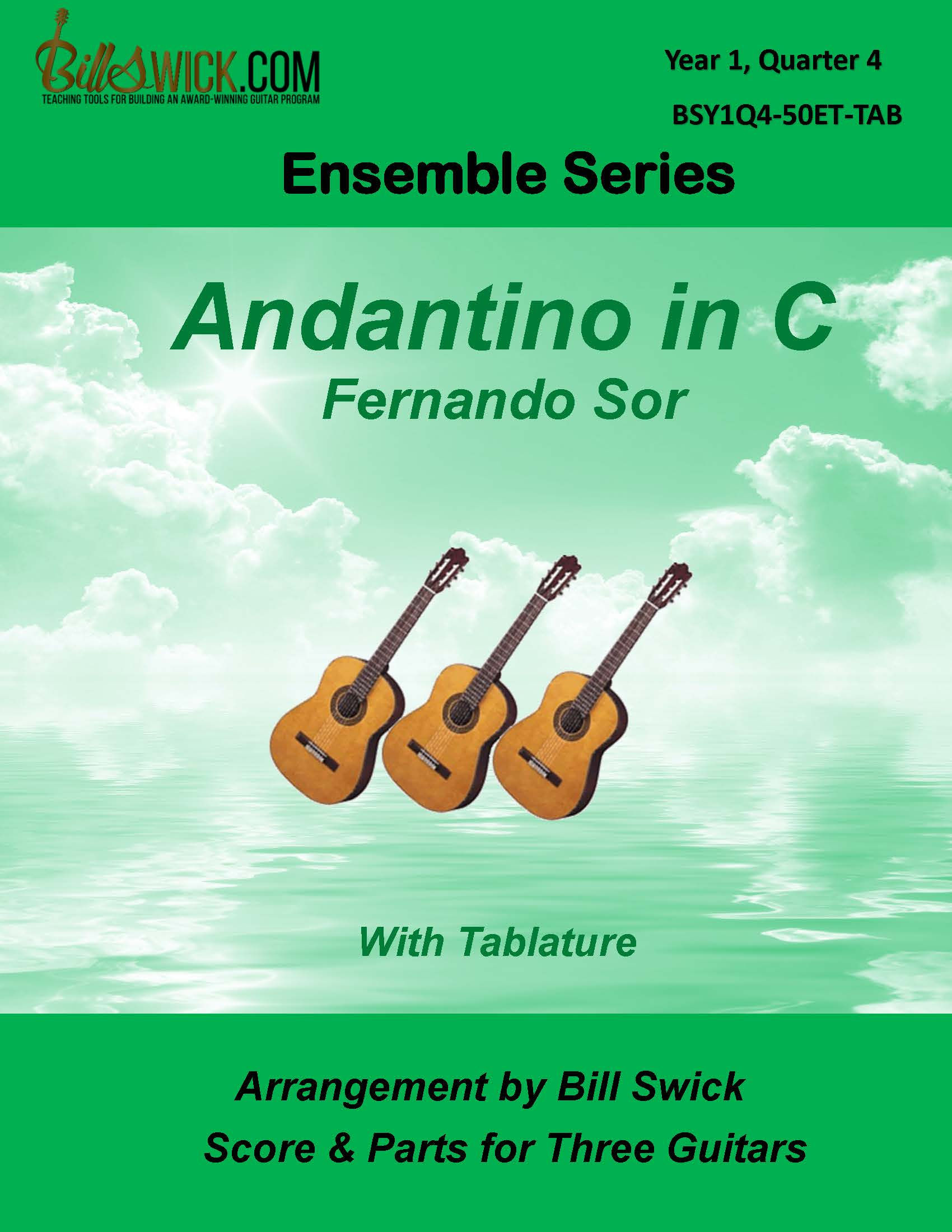 Andantino in C with Tablature