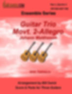 Cover for Guitar Trio, Movt. 2-Allegro by Johann Mattheson arranged for three guitars by Bill Swick