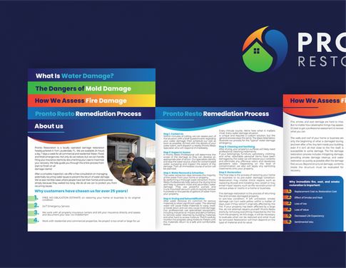 Pronto Restoration Flyers 