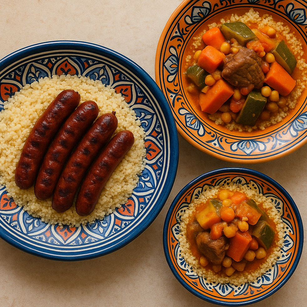 Arranged Food and Objects