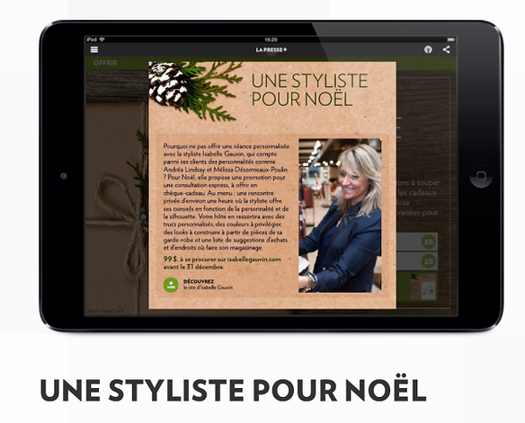 La Presse Isabelle Gauvin Styliste