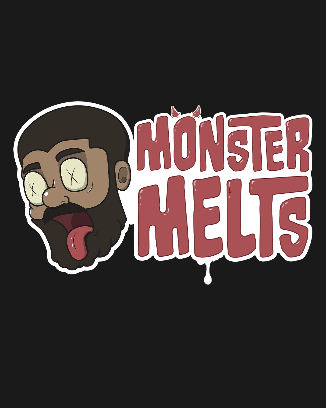 Monster Melts Logo animation of it melting