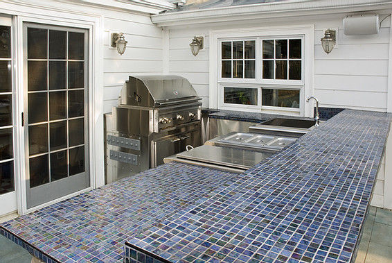 Outdoor Kitchen area attached to home