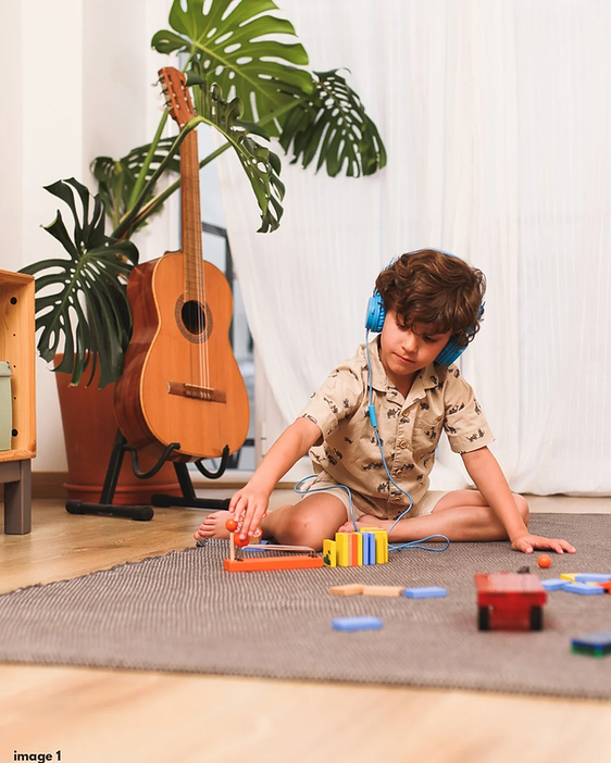 boy listening to music
