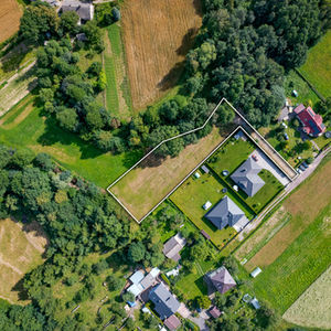 Zdjęcia z drona działki na sprzedaż