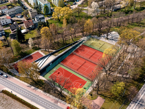 tereny rekreacyjne Kęty korty tenisowe i okolica