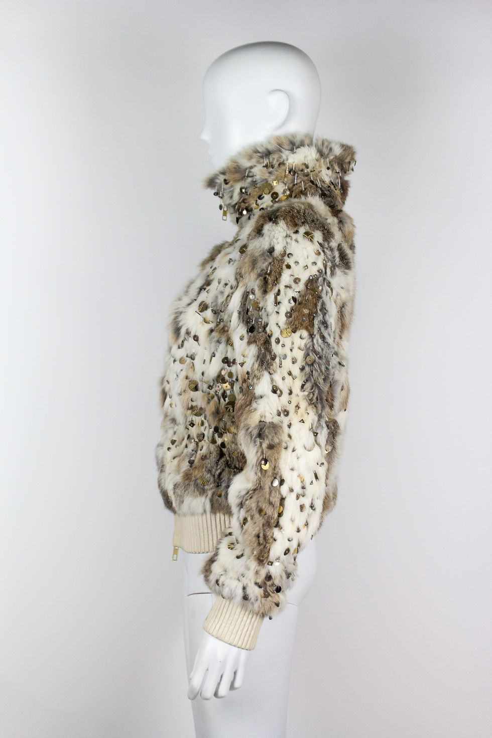 Thumbnail: Alexander McQueen Embellished Fur Jacket, 2003