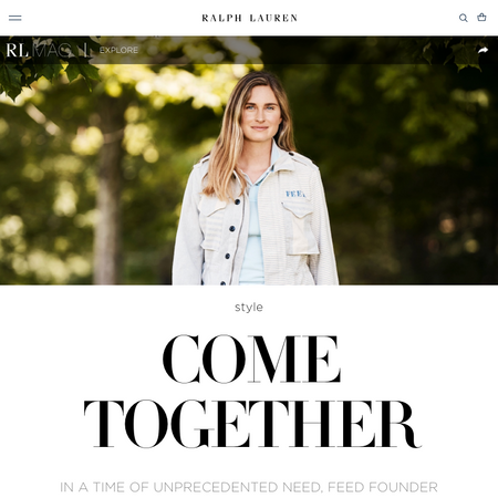 Ralph Lauren, Lauren Bush Lauren, David Lauren, POLO Ralph Lauren, The New Denim Project, Feed