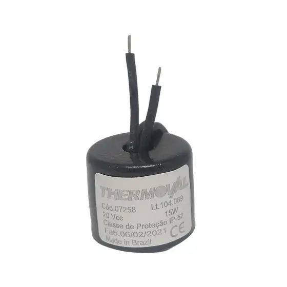 BOBINA CADEIRA GNATUS 12w 20Vcc NUCLEO 8,5mm THERMOVAL