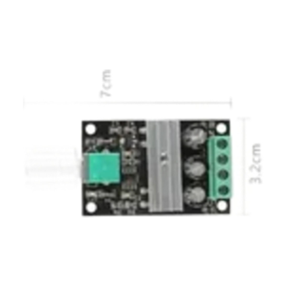 controlador De Velocidade Motor Dc 6v 12v 24v 28v 3a Pwm