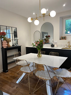 cuisine tendance noir et marbre