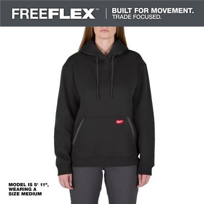 Milwaukee Tool Women's FREEFLEX Pullover Hoodie- Black - S