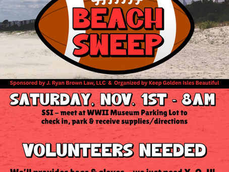 Volunteers Needed for 18th Annual GA/FL Community Beach Sweep