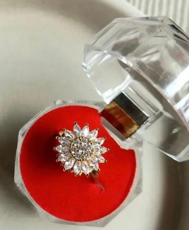 Miniatura: Anillo Girasol Giratorio Antiestrés 🌻🌀