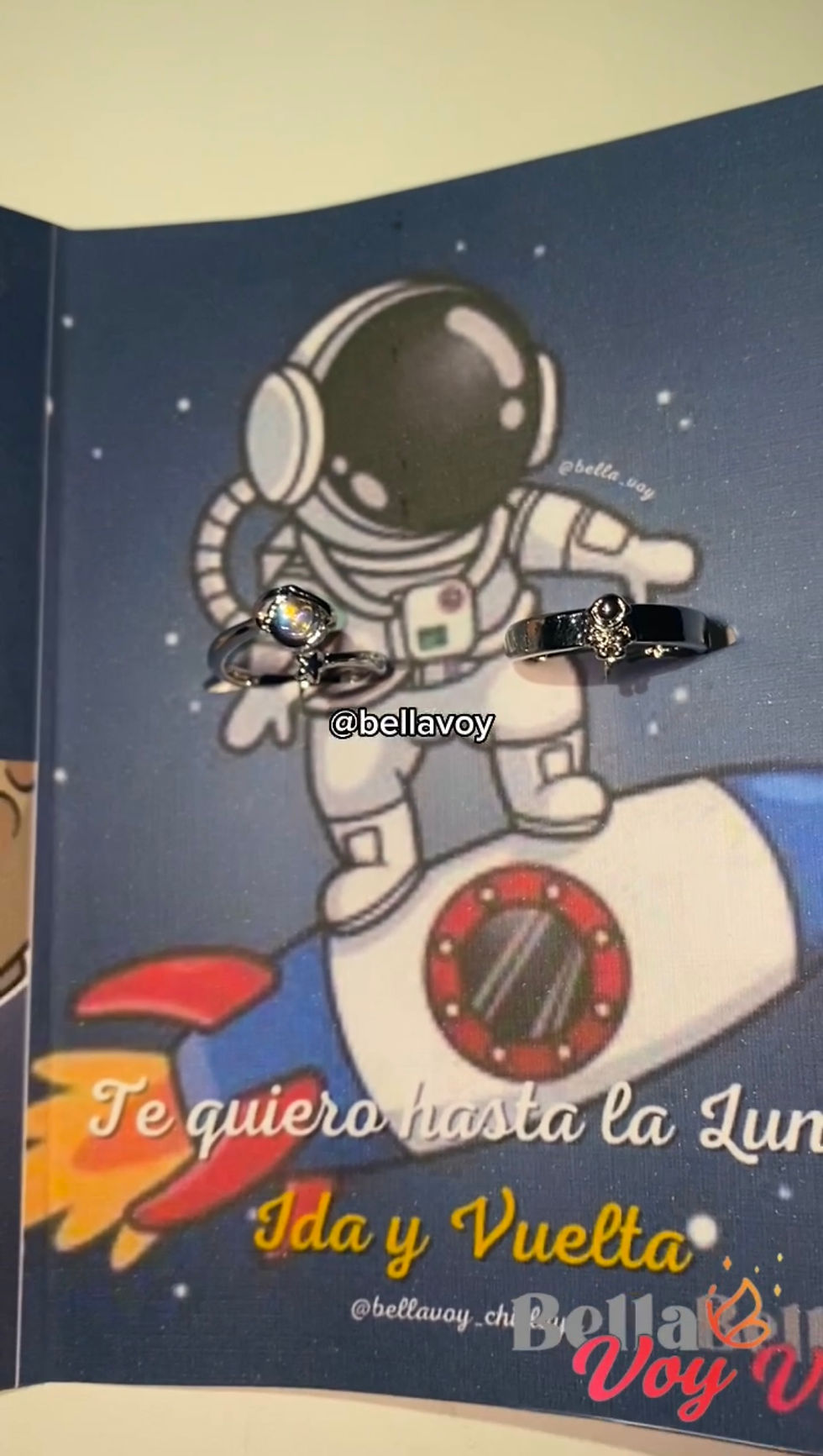 Miniatura: Anillo Promesa Astronauta 👨🏼‍🚀🧑🏼‍🚀🚀🌎💫