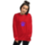 Thumbnail: Dark Purple LOVE Paw Unisex Sweatshirt