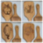 Thumbnail: Bamboo Hairbrush with Custom Laser Engraving