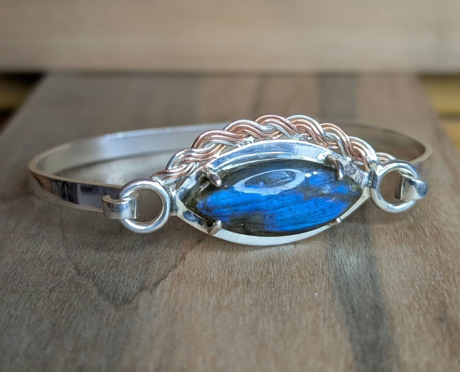 Labradorite Woven Bracelet