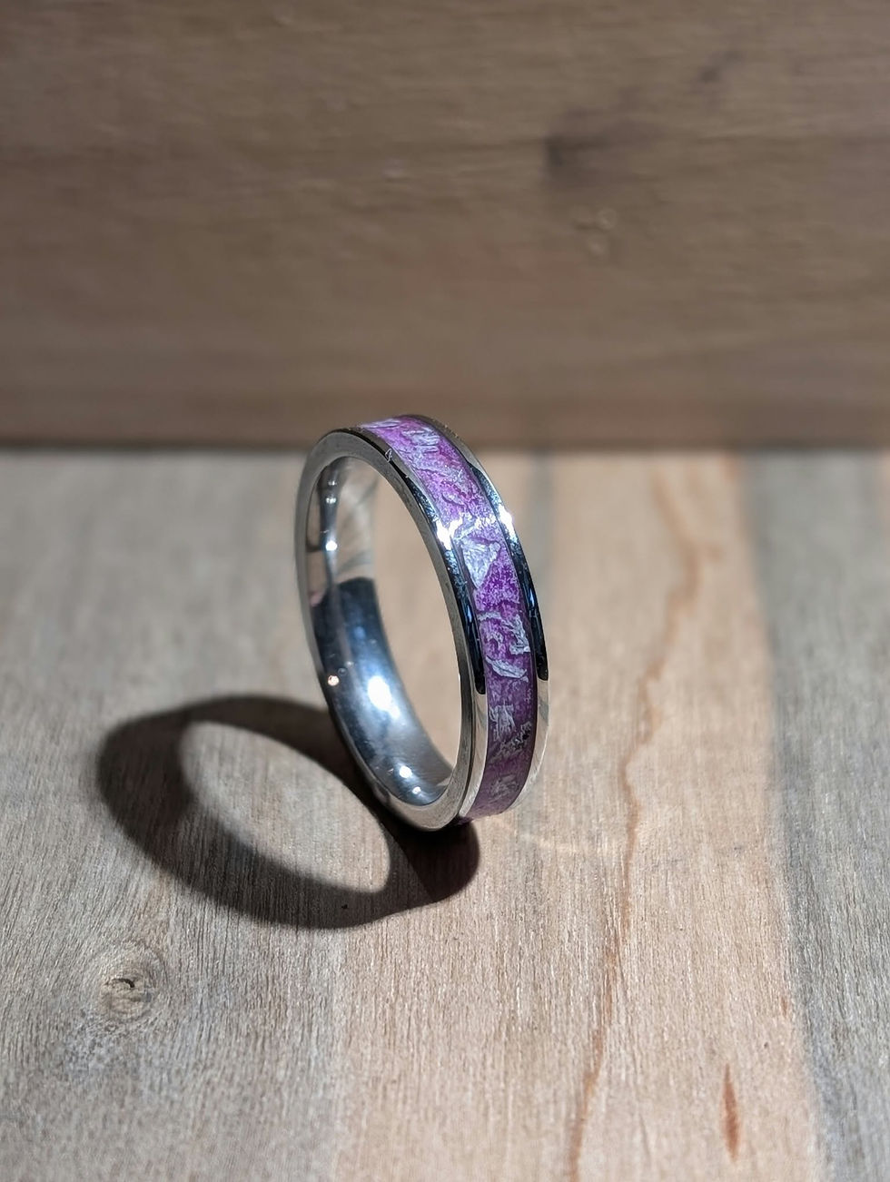 Thumbnail: Stainless Steel Opal Ring