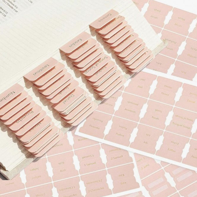 Bible Tabs, Metallic Gold Lettering