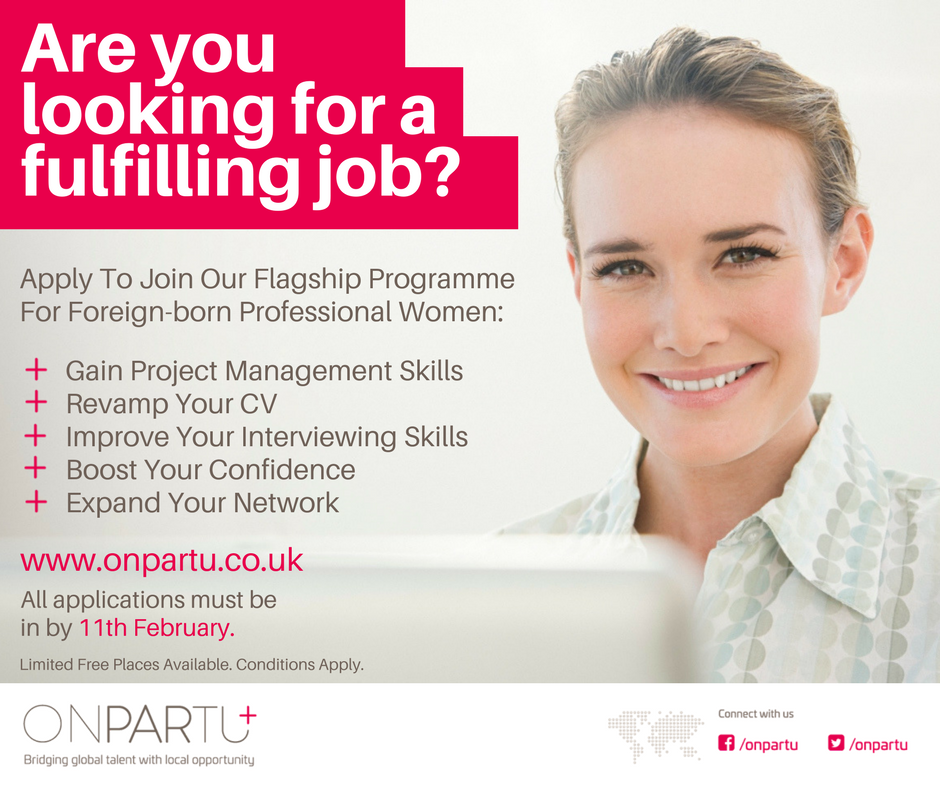 Onpartu Flagship Programme Recruitment Flyer 2018