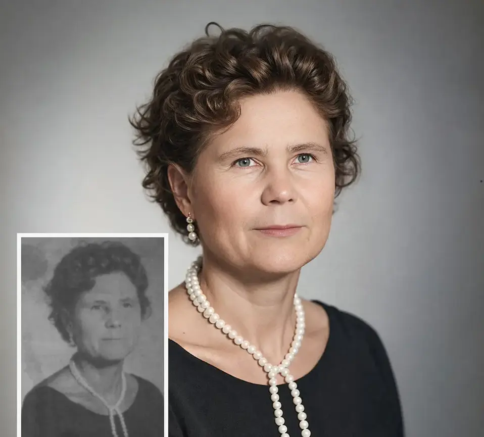 реставрація старого портрета та відновлення деталей