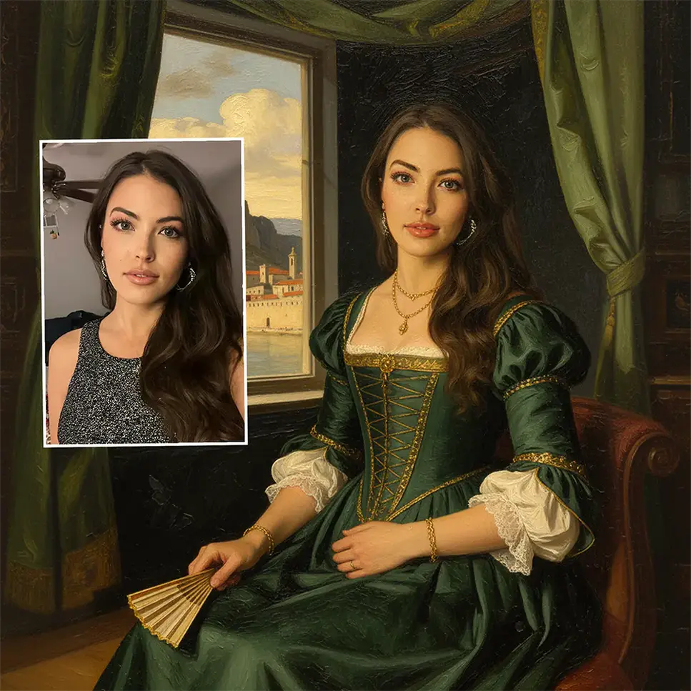 Художественная обработка фотографии под картину, цифровая живопись и фотомонтаж