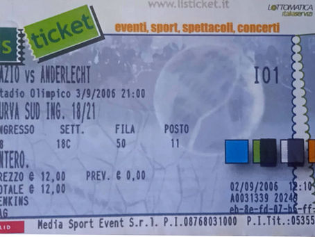 September 3, 2006: Lazio -Anderlecht 3-2, Friendly