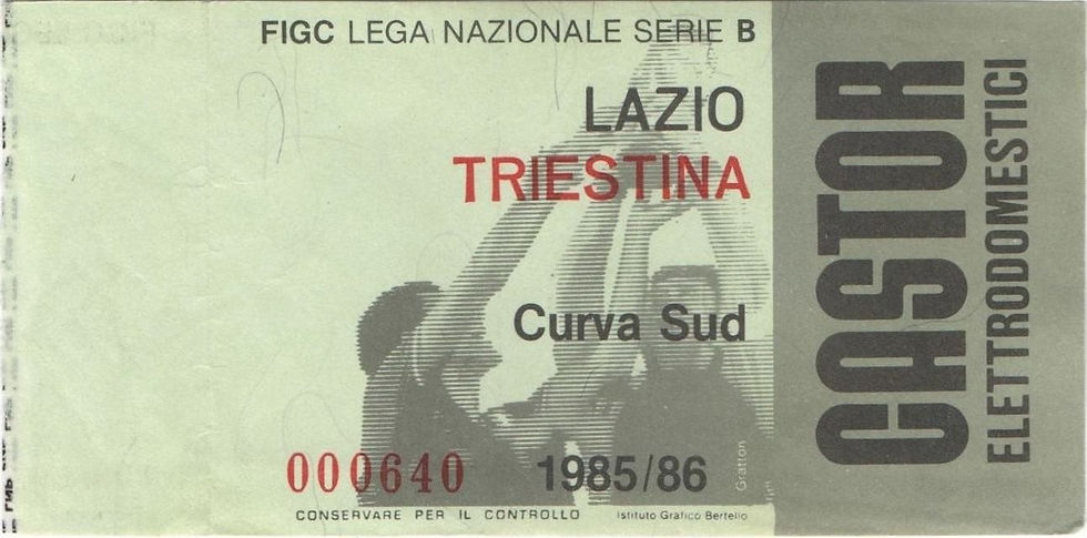 October 13, 1985: Lazio-Triestina 2-1