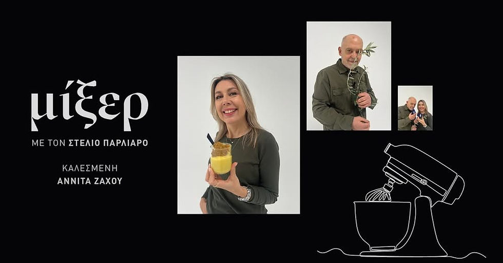 Anita Zachou at the vidcast of Stelios Parliaros