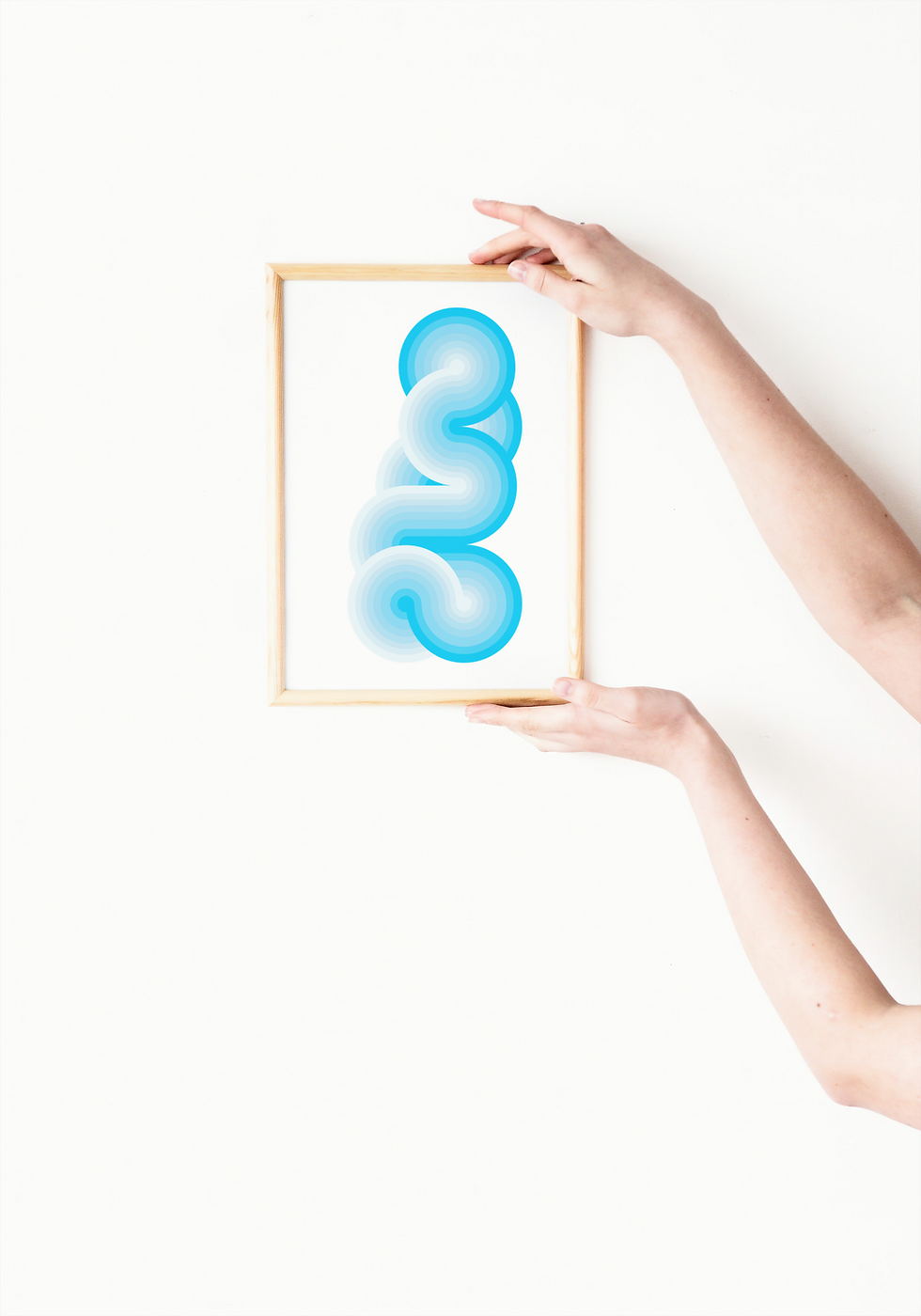 blue inspiration decor, blue decoration idea,jessica moritz, what is the meaning of blue color, what is a blob, jessica moritz art print, circle art, geometric art for sale, art trend 2022, israeli art