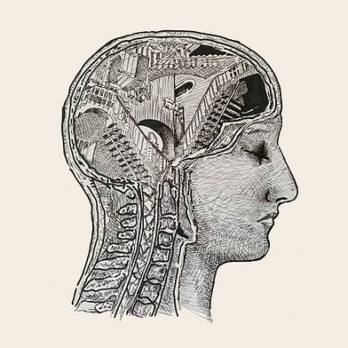 anatomy of an artist, escher homage by Jessica Moritz