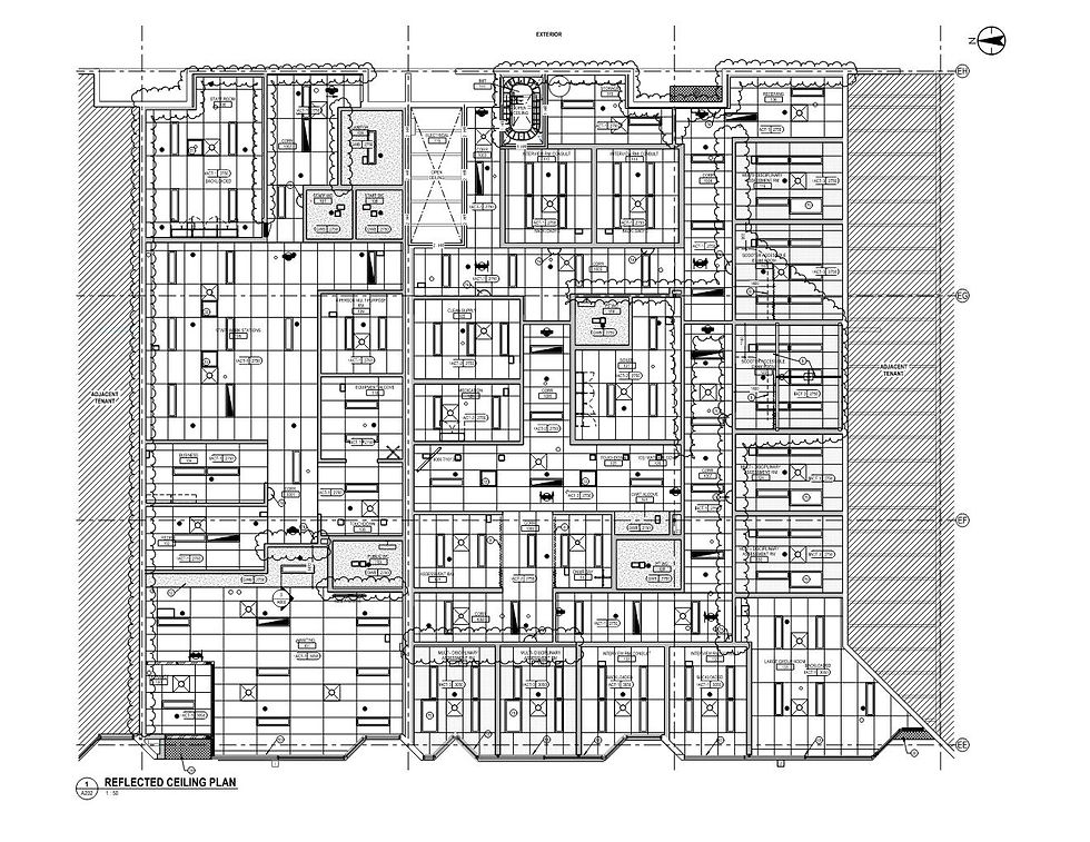 health care project - rcp/ lighting plan