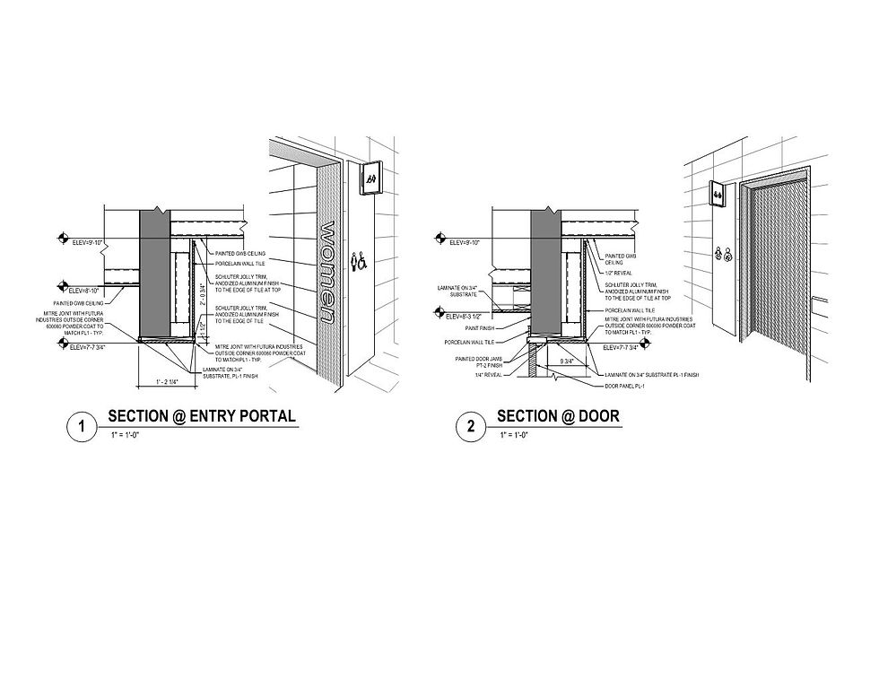 washroom renovation - design development