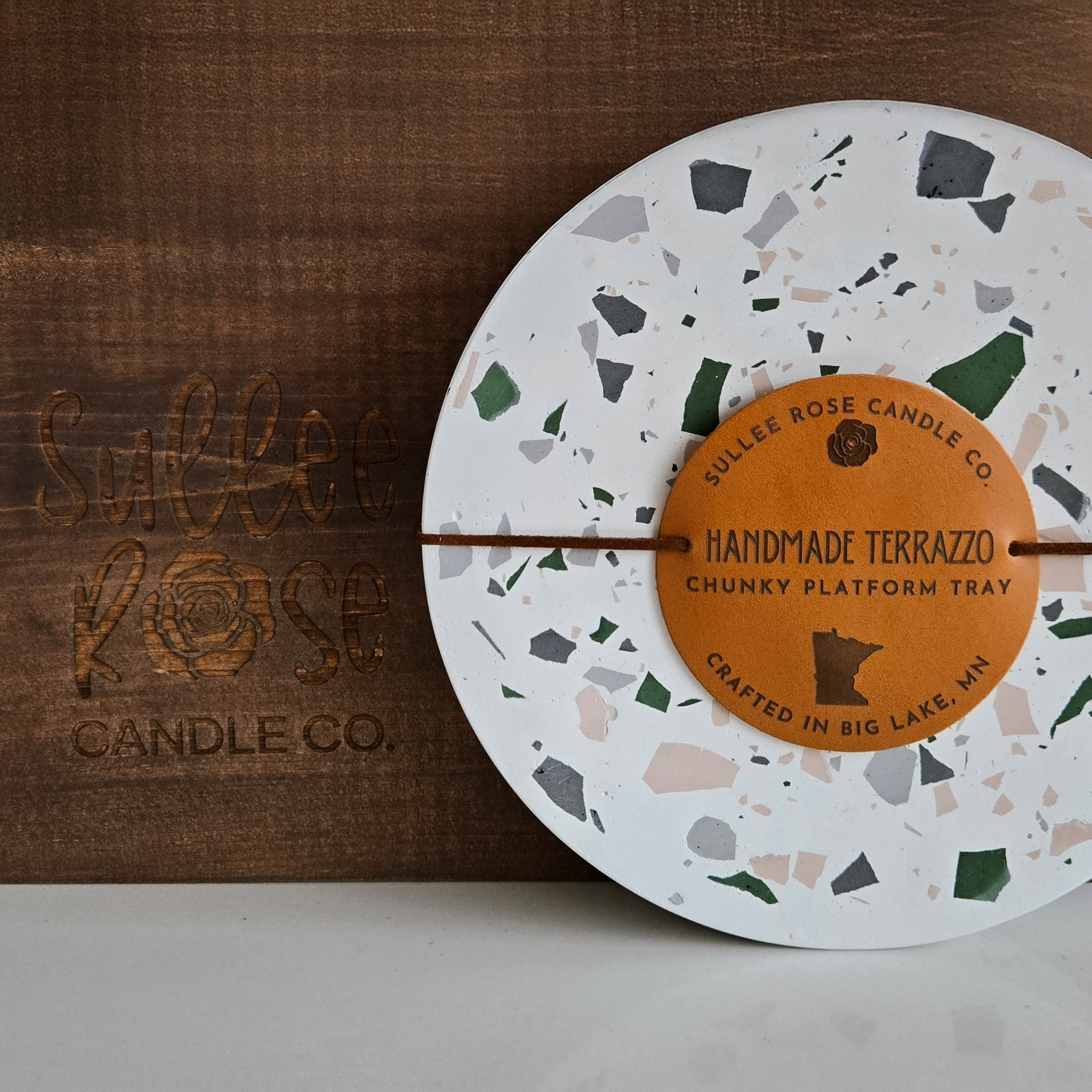 Chunky Platform Tray - Handmade Terrazzo