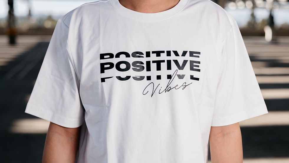 Thumbnail: Positive Vibe - Handcrafted T-Shirt