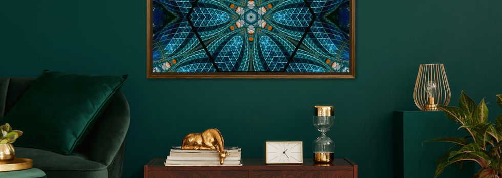 Ella Lugin blue Boho Art mystic Mandala nature patterns