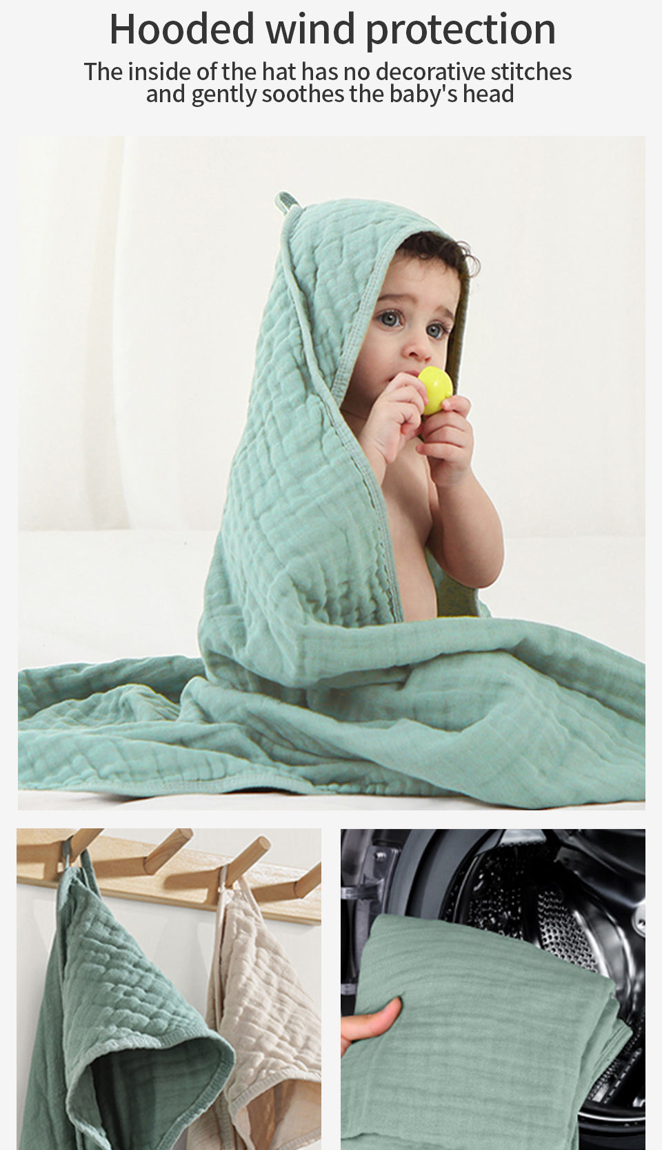 Thumbnail: CloudHug Hooded Towel