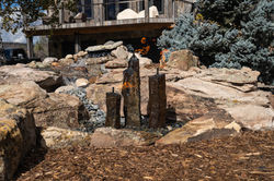 Basalt Water/Fire Feature