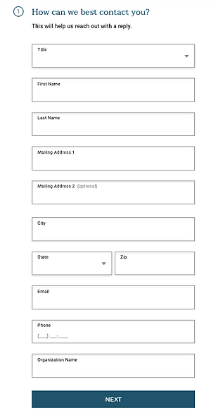 Sample form for constituents to request services from their congressional member.