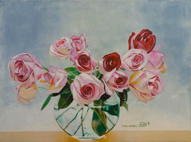 "Roses en vase"