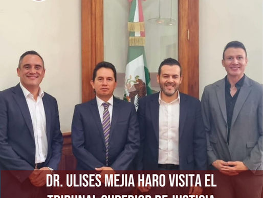 ULISES MEJÍA VISITA AL PRESIDENTE DEL TRIBUNAL SUPERIOR DE JUSTICIA