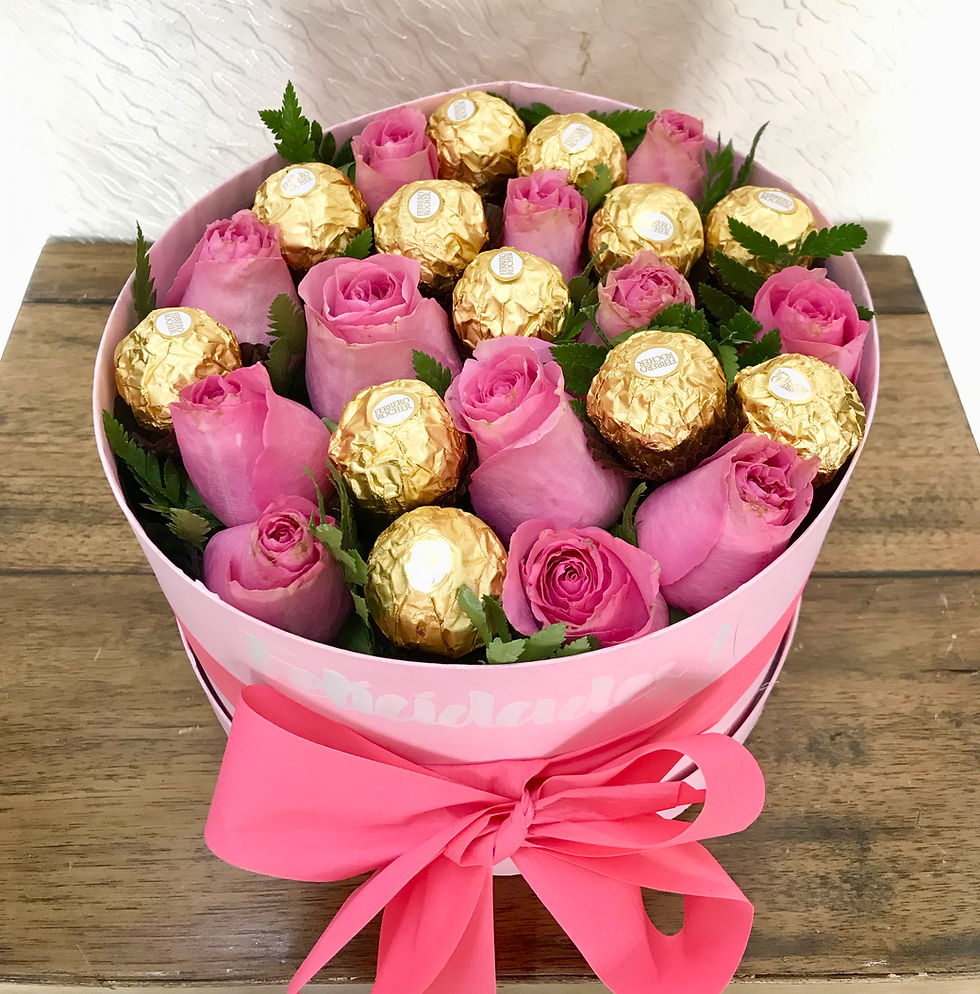 縮圖：CAJA ROSAS + CHOCOLATES
