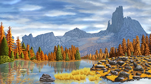 dandylion arts digital landscape painting