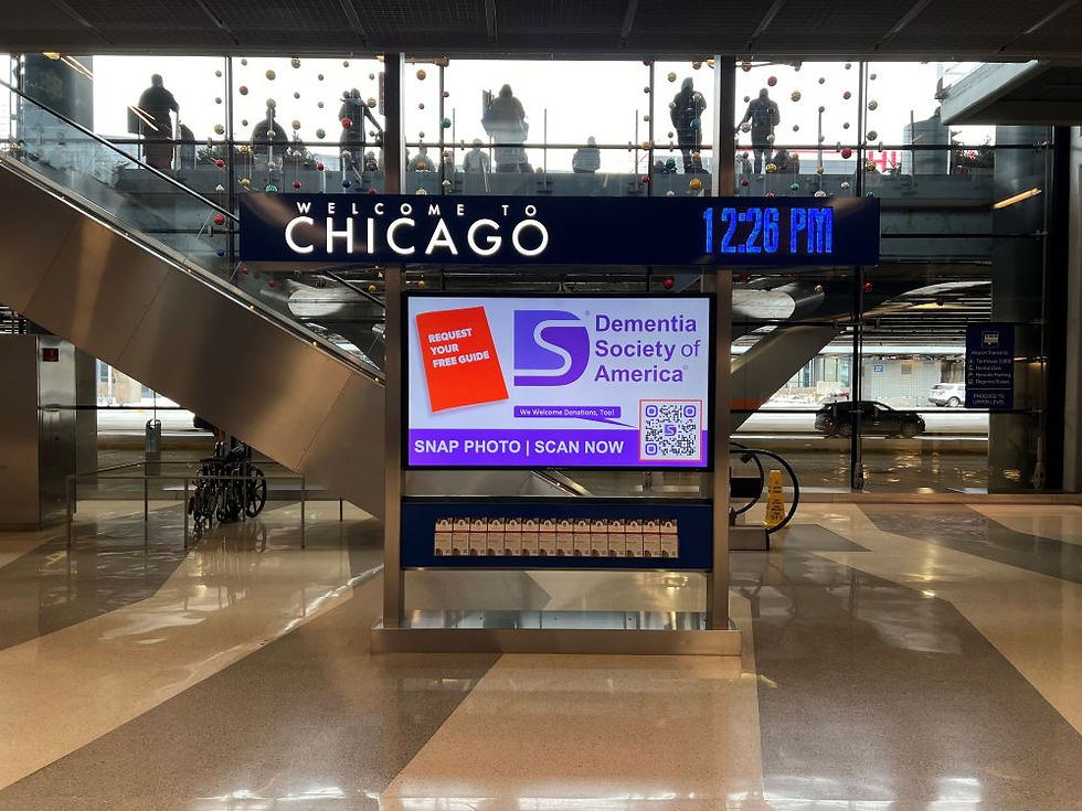 Dementia Society Baggage Claim Screens Offer Free Guide