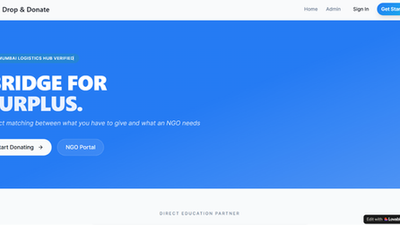 Student Project - Drop & Donate