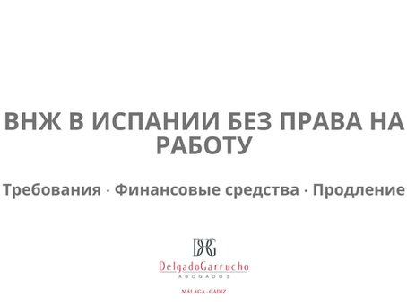 ВНЖ в Испании без права на работу: требования, финансовые средства и продление