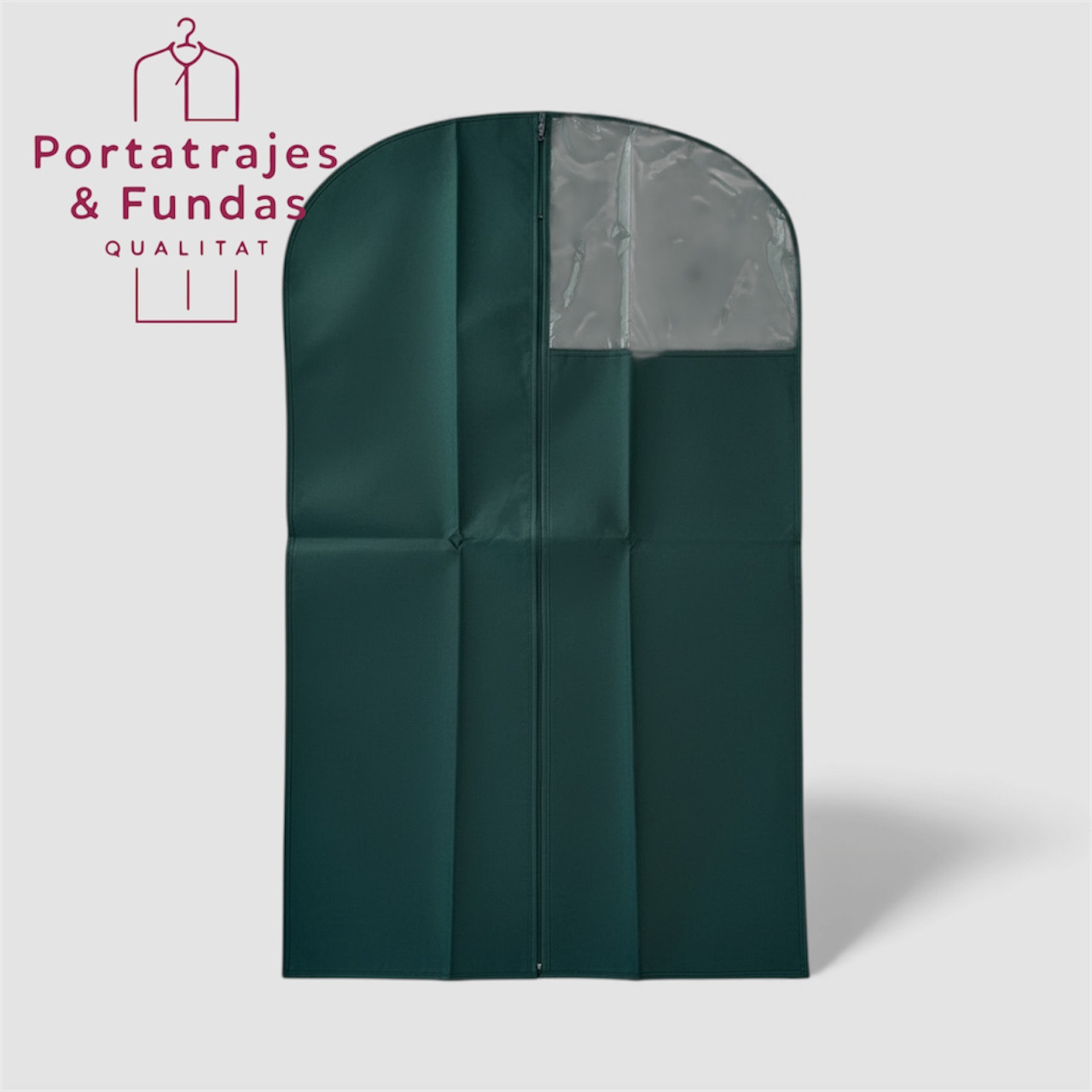 Kit 5 portatrajes verde botella para traje